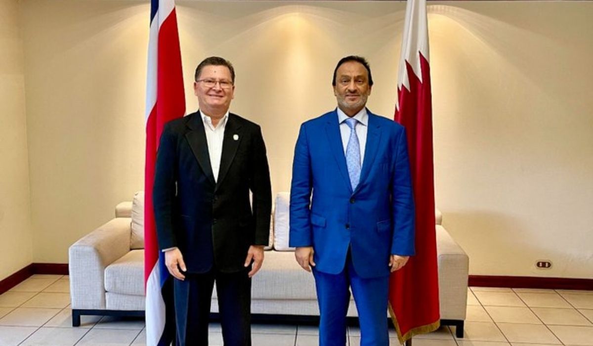 Vice-President of Costa Rica meets Qatari Envoy